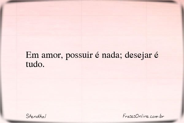 Frase de Stendhal