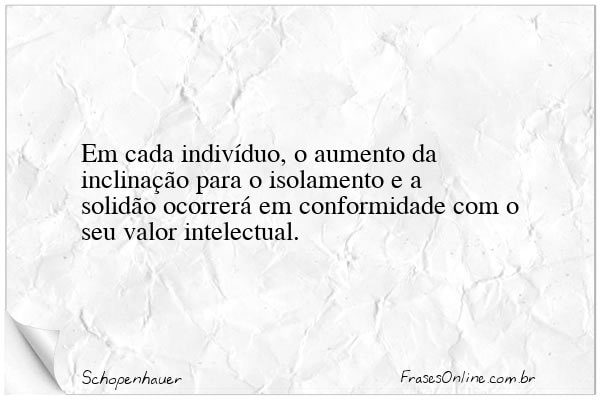 Frase de Schopenhauer