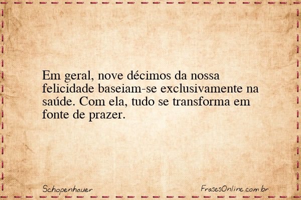 Frase de Schopenhauer