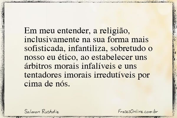 Frase de Salman Rushdie