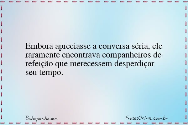 Frase de Schopenhauer