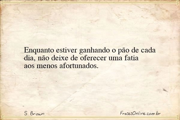 Frase de S. Brown