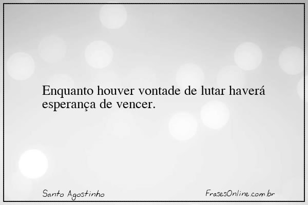 Frase de Santo Agostinho