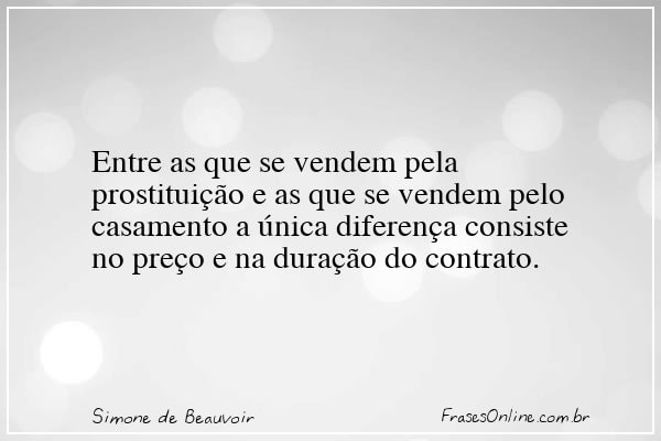Frase de Simone de Beauvoir