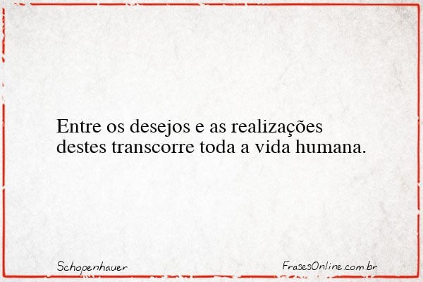 Frase de Schopenhauer