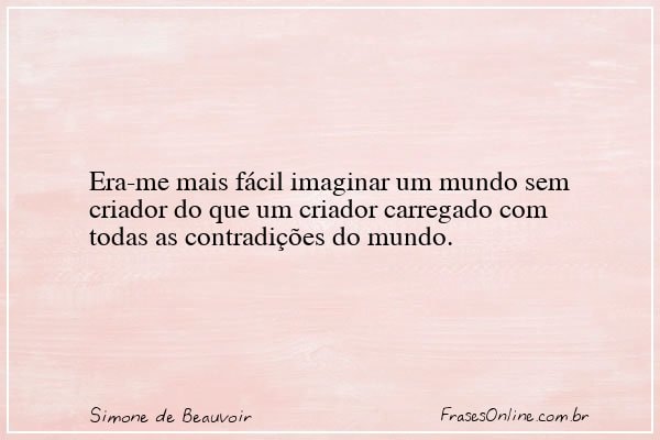 Frase de Simone de Beauvoir