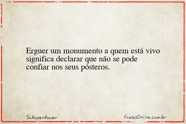 Frase de Schopenhauer