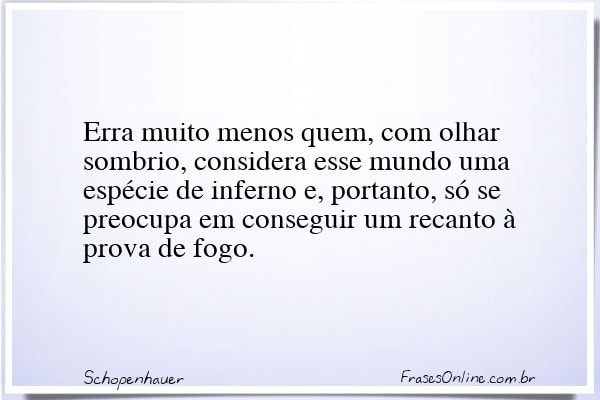 Frase de Schopenhauer