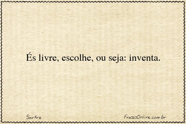 Frase de Sartre