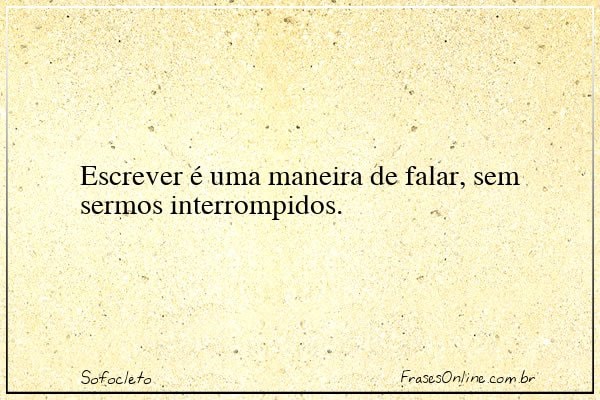 Frase de Sofocleto