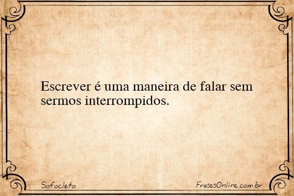 Frase de Sofocleto