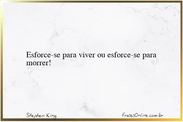 Frase de Stephen King