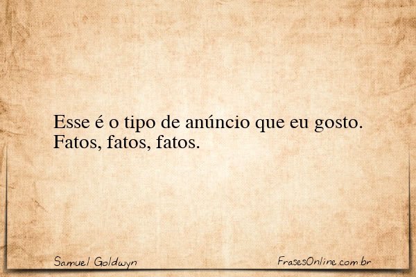 Frase de Samuel Goldwyn
