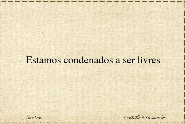 Frase de Sartre