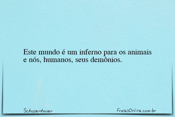 Frase de Schopenhauer