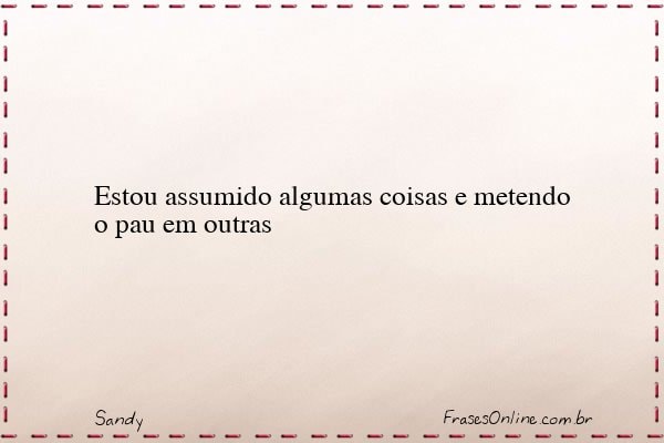 Frase de Sandy