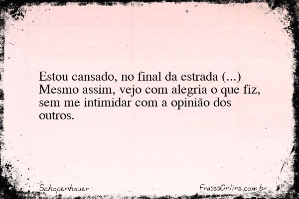 Frase de Schopenhauer