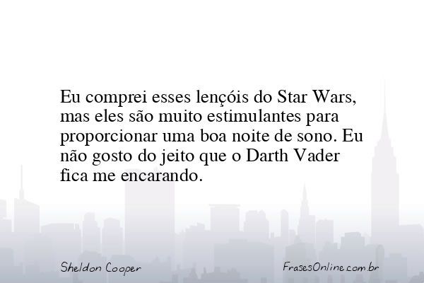 Frase de Sheldon Cooper