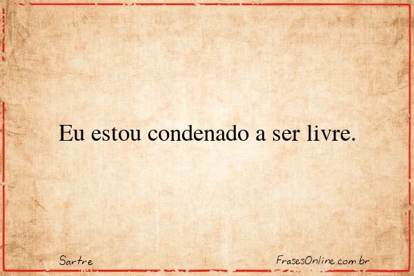 Frase de Sartre