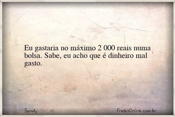 Frase de Sandy