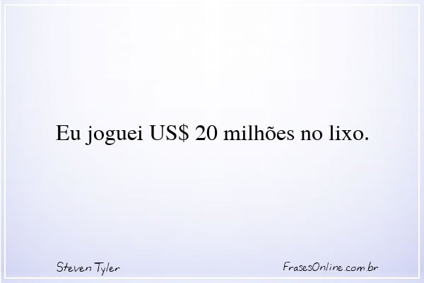 Frase de Steven Tyler