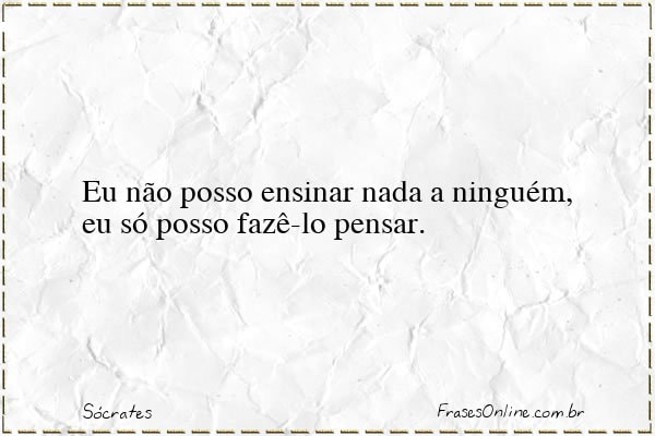 Frase de Sócrates