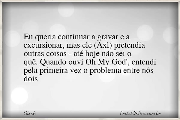 Frase de Slash