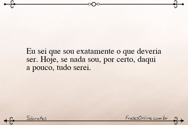 Frase de Sócrates
