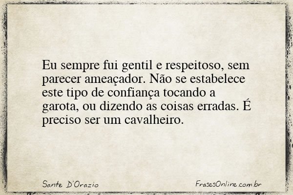 Frase de Sante D'Orazio