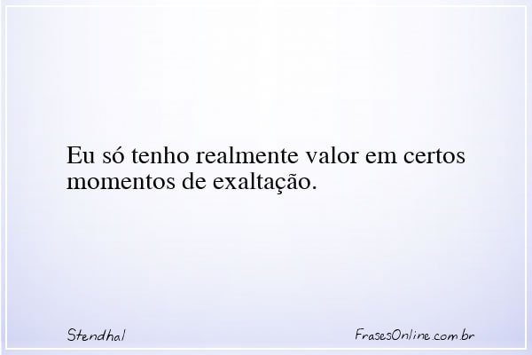 Frase de Stendhal