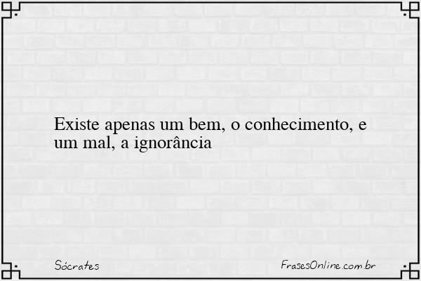Frase de Sócrates