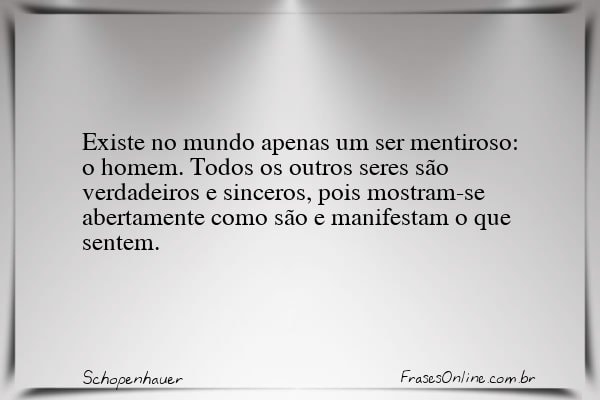 Frase de Schopenhauer