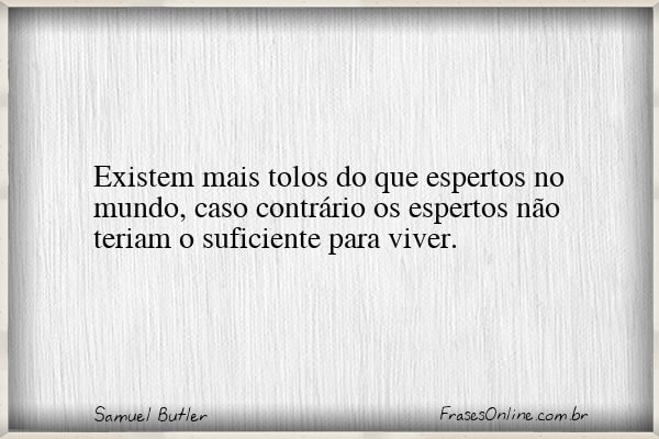 Frase de Samuel Butler