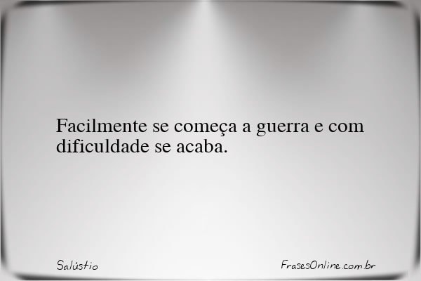 Frase de Salústio