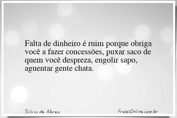 Frase de Silvio de Abreu
