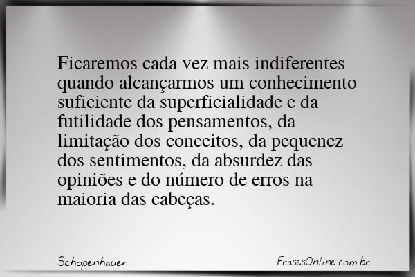 Frase de Schopenhauer