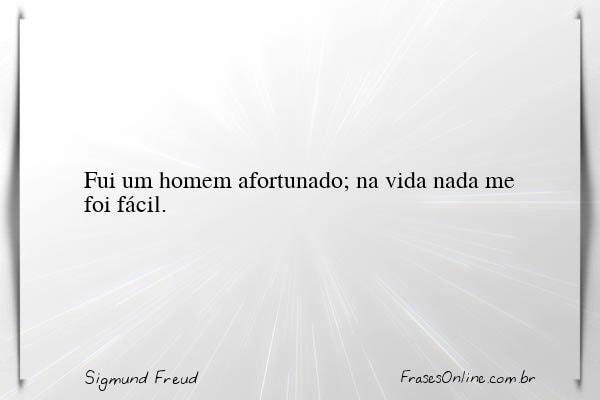 Frase de Sigmund Freud
