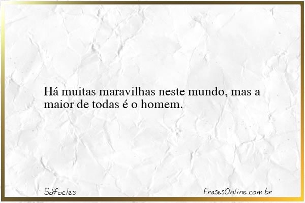 Frase de Sófocles