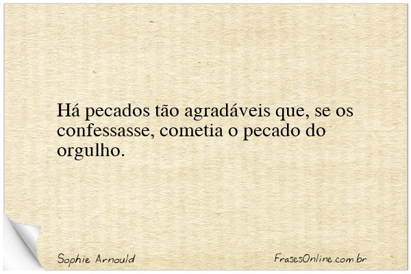 Frase de Sophie Arnould