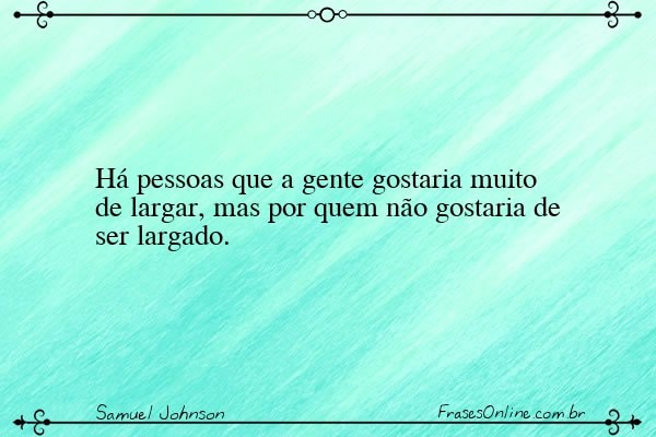 Frase de Samuel Johnson