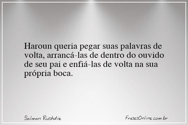 Frase de Salman Rushdie