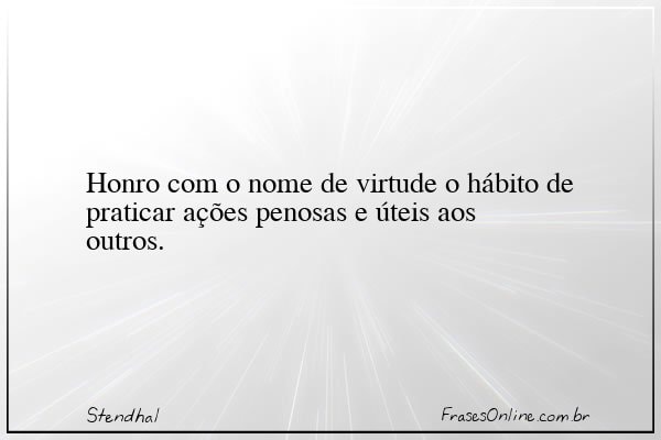 Frase de Stendhal