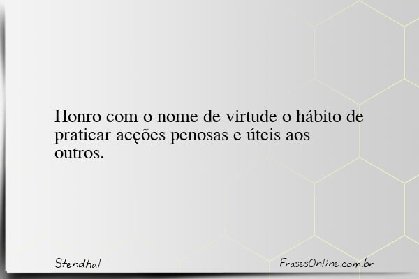 Frase de Stendhal
