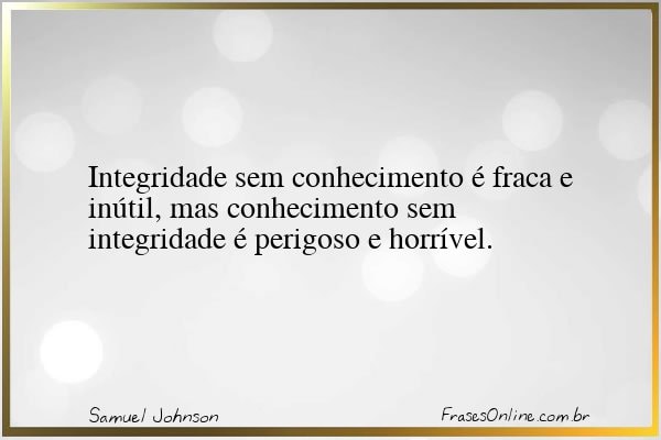 Frase de Samuel Johnson