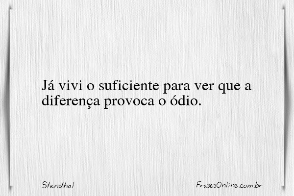 Frase de Stendhal
