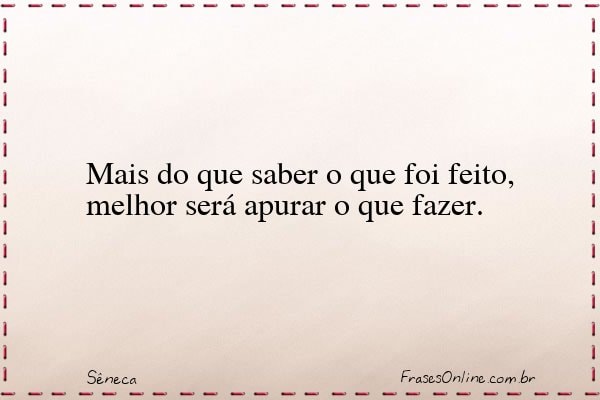Frase de Sêneca