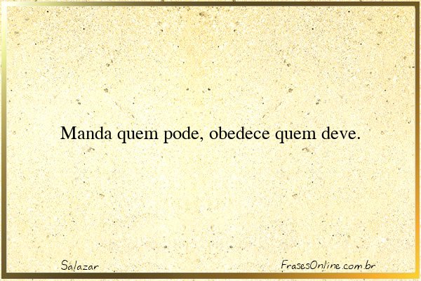 Frase de Salazar