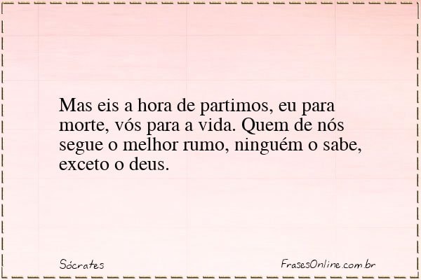 Frase de Sócrates