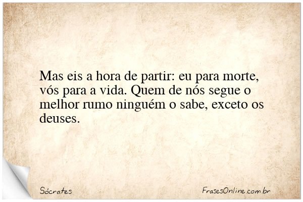 Frase de Sócrates