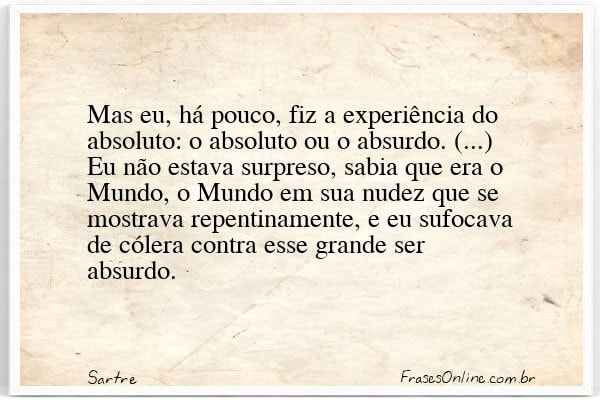 Frase de Sartre
